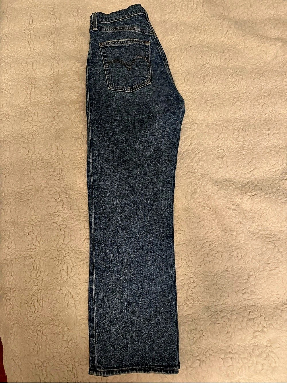 Levi's Ribcage Straight Ankle Straight Leg Jeans Waist 27 Blue